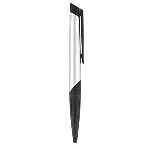 S.T. Dupont Paris Chrome & Matte Black Défi Millenium Ballpoint Pen - Image 3