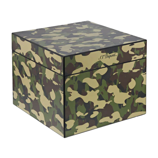 S.T. Dupont Paris Cube Cigar Humidor in Camouflage