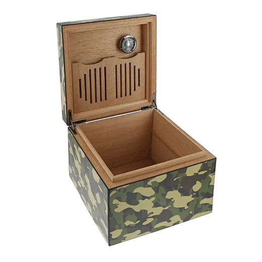 S.T. Dupont Paris Cube Cigar Humidor in Camouflage - Image 3