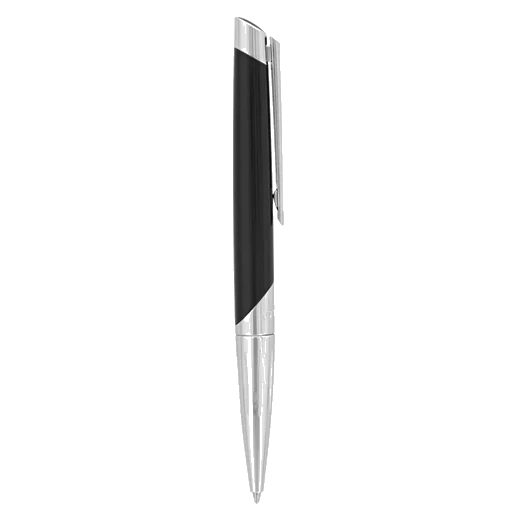 S.T. Dupont Paris Défi Millenium Black & Chrome Ballpoint Pen - Image 3