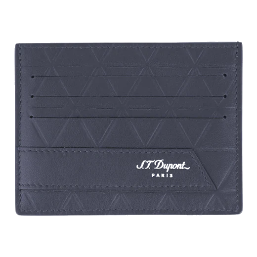 S.T. Dupont Paris Firehead Blue Soft Leather 6CC Card Holder
