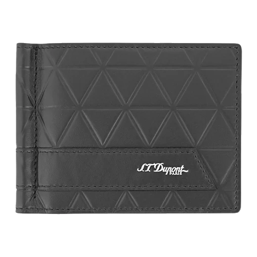 S.T. Dupont Paris Firehead Soft Leather 6CC Wallet with Money Clip