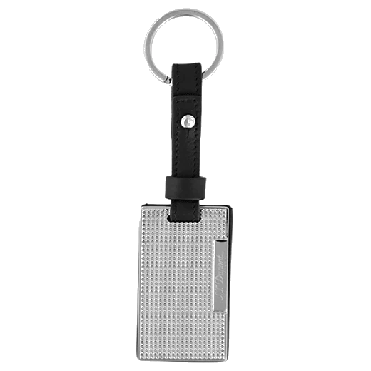 S.T. Dupont Paris Firehead Soft Leather Black Key Ring - Image 3