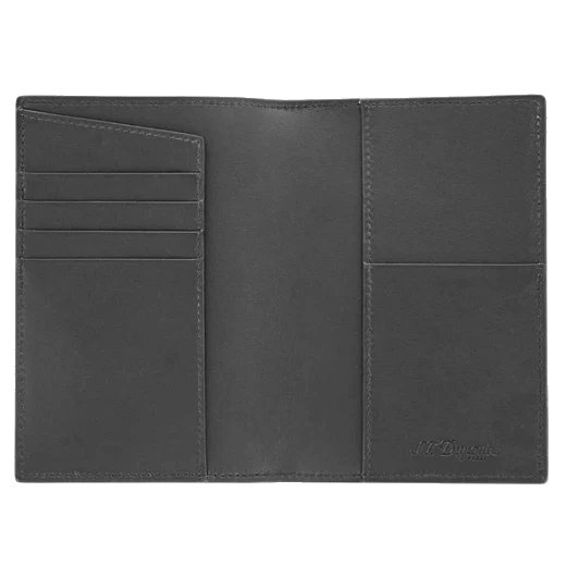 S.T. Dupont Paris Firehead Soft Leather Passport Holder in Black - Image 3