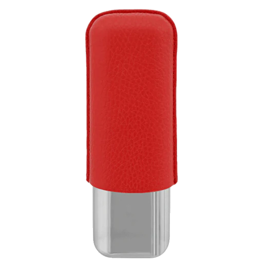 S.T. Dupont Paris Grained Red Leather Double Cigar Case - Image 2