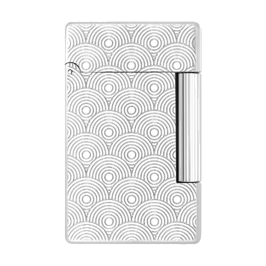 S.T. Dupont Paris Initial Cinatique Guilloche Palladium Lighter
