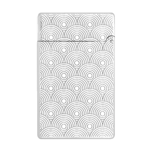 S.T. Dupont Paris Initial Cinatique Guilloche Palladium Lighter - Image 3