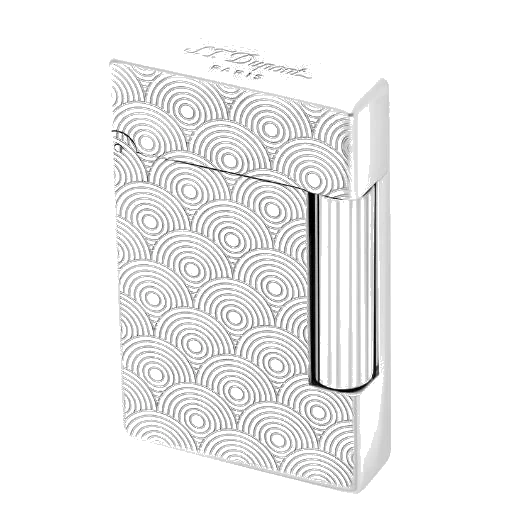 S.T. Dupont Paris Initial Cinatique Guilloche Palladium Lighter - Image 4