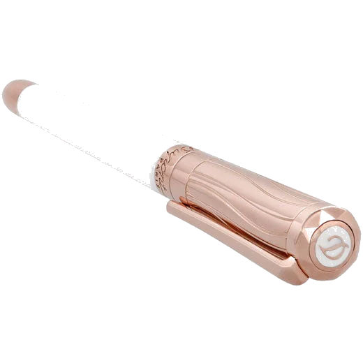 S.T. Dupont Paris Liberté White Lacquer & Rose Gold Rollerball Pen - Image 4