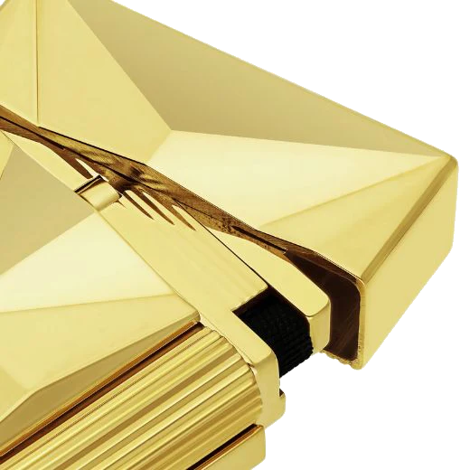 S.T. Dupont Paris Ligne 2 Small Fire X Yellow Gold Lighter - Image 2