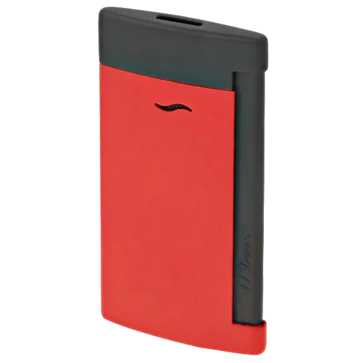 S.T. Dupont Paris Matt Black & Red Slim 7 Lighter
