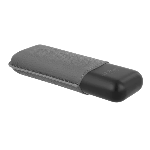 S.T. Dupont Paris Matte Black & Graphite Double Cigar Case - Image 4