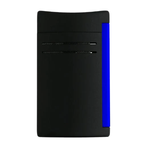S.T. Dupont Paris Maxijet Matte Black & Neon Blue Lighter