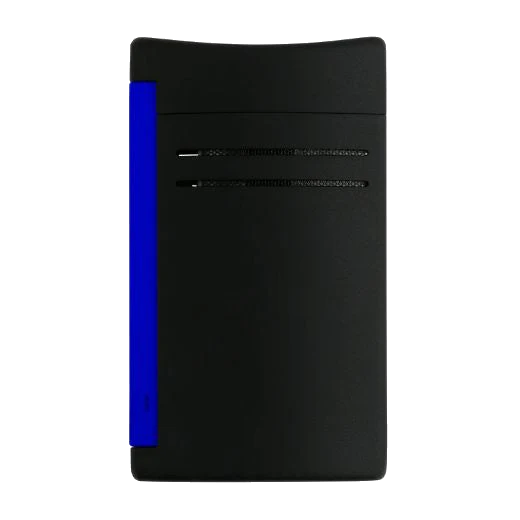 S.T. Dupont Paris Maxijet Matte Black & Neon Blue Lighter - Image 3