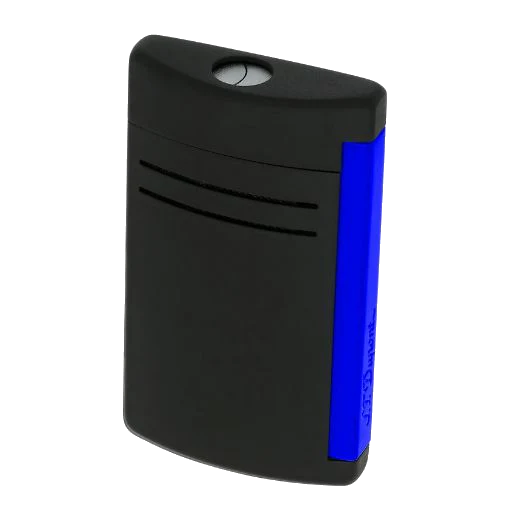 S.T. Dupont Paris Maxijet Matte Black & Neon Blue Lighter - Image 4