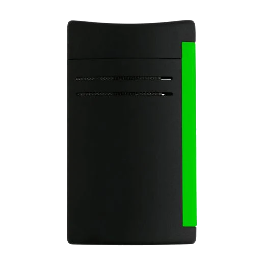 S.T. Dupont Paris Maxijet Matte Black & Neon Green Lighter