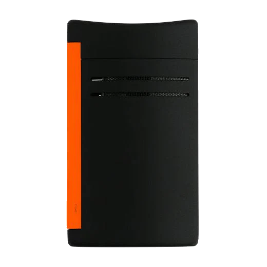 S.T. Dupont Paris Maxijet Matte Black & Neon Orange Lighter - Image 3