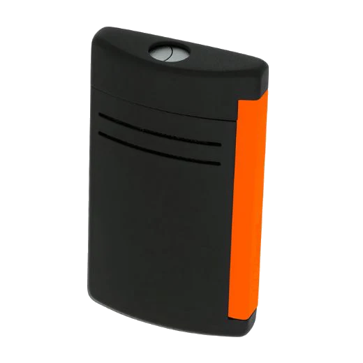 S.T. Dupont Paris Maxijet Matte Black & Neon Orange Lighter - Image 4