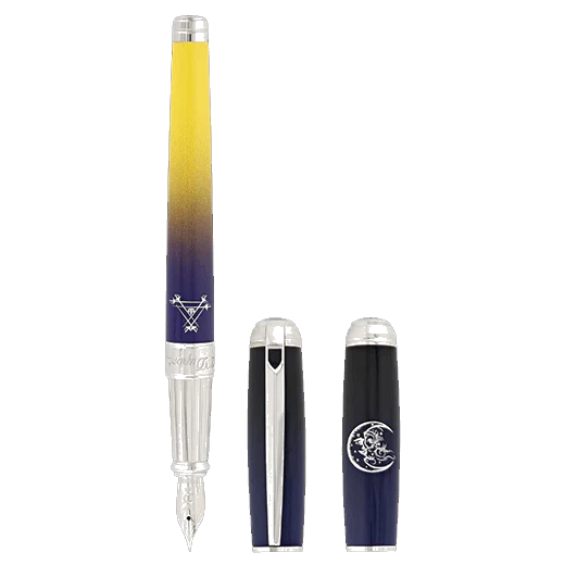 S.T. Dupont Paris Montecristo La Nuit Line D Fountain Pen