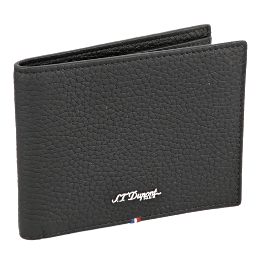S.T. Dupont Paris Neo Capsule Grained Billfold 8CC Wallet Black Leather - Image 4
