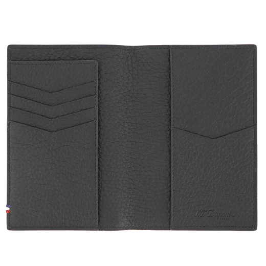 S.T. Dupont Paris Neo Capsule Grained Black Leather Passport Holder - Image 3