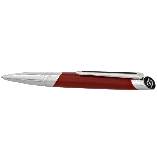 S.T. Dupont Paris Red & Silver Défi Millenium Ballpoint Pen - Image 3