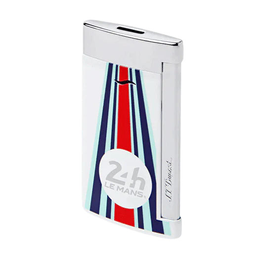 S.T. Dupont Paris Slim 7 24H du Mans White & Chrome Lighter - Image 2