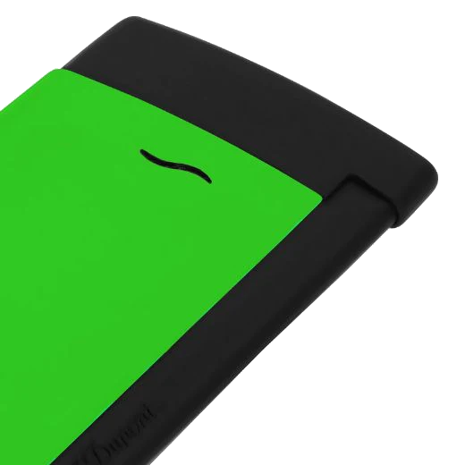 S.T. Dupont Paris Slim 7 Neon Green Lighter - Image 2
