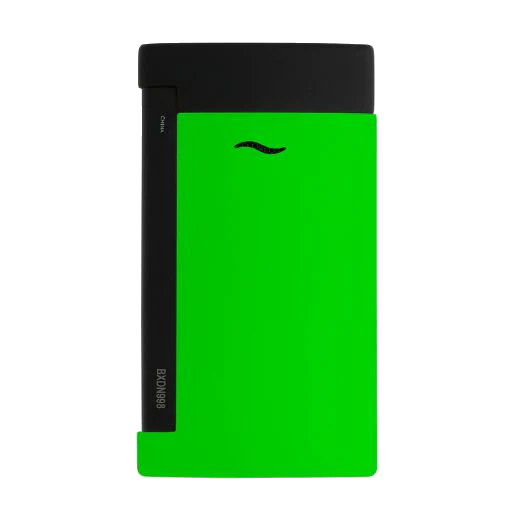 S.T. Dupont Paris Slim 7 Neon Green Lighter - Image 3