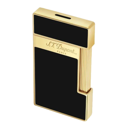 S.T. Dupont Paris Slimmy Black Lacquer & Gold Lighter - Image 4