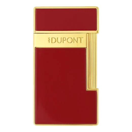 S.T. Dupont Paris Slimmy Lampone Lacquer & Gold Lighter