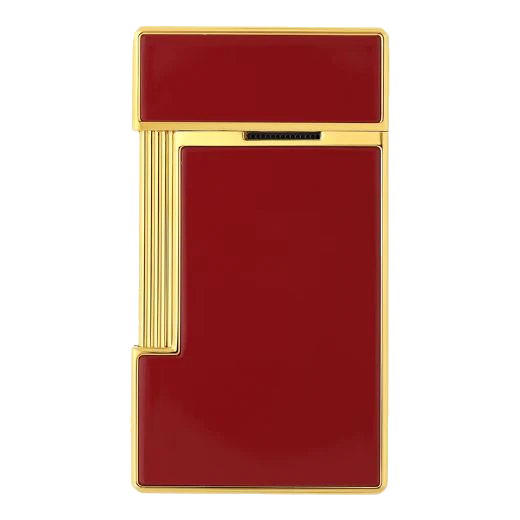 S.T. Dupont Paris Slimmy Lampone Lacquer & Gold Lighter - Image 3