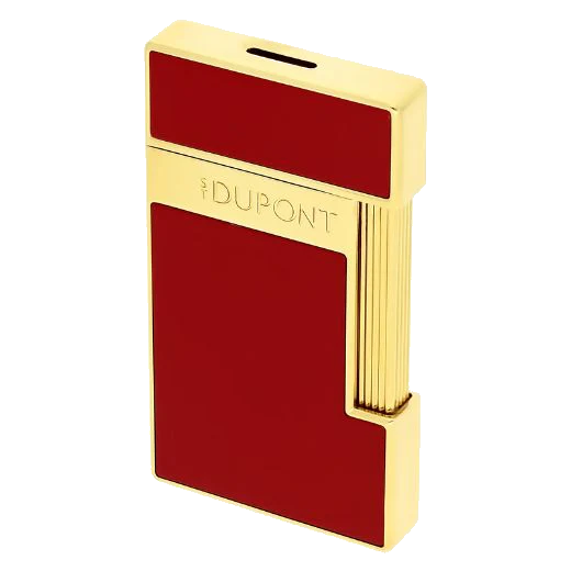 S.T. Dupont Paris Slimmy Lampone Lacquer & Gold Lighter - Image 4