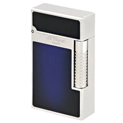 S.T. Dupont Paris Sunburst Blue Lacquer Le Grand Cling Lighter
