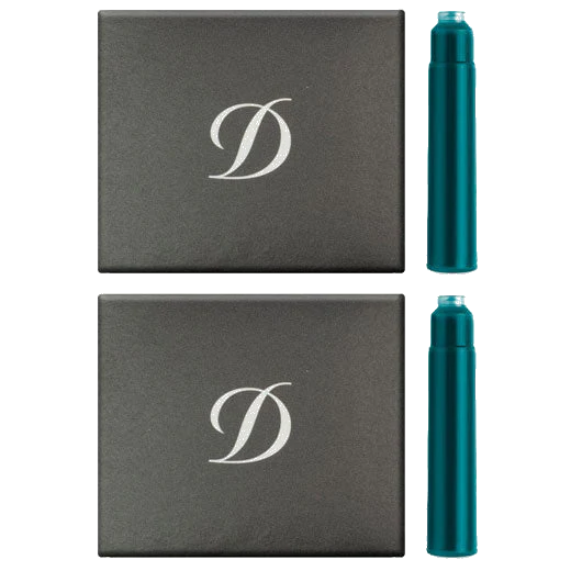 S.T. Dupont Paris Turquoise Ink Cartridges