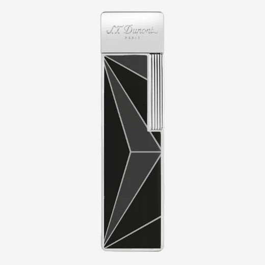 S.T. Dupont Paris Twiggy Fire X Black and Chrome Lighter