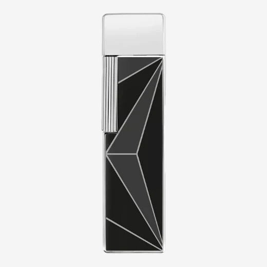 S.T. Dupont Paris Twiggy Fire X Black and Chrome Lighter - Image 3