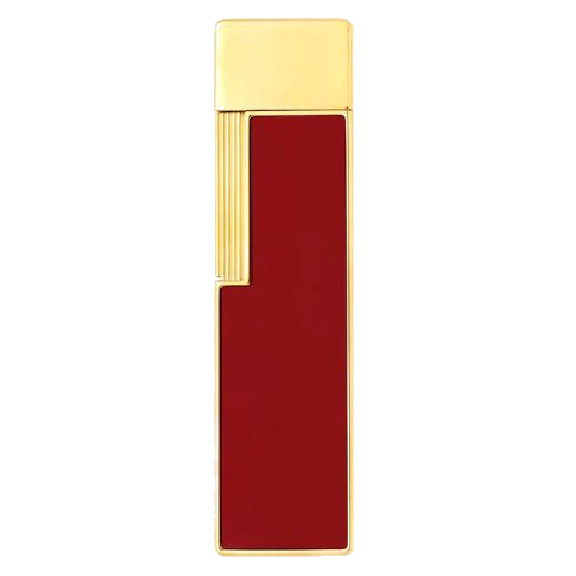 S.T. Dupont Paris Twiggy Lampone Lacquer & Gold Lighter - Image 2