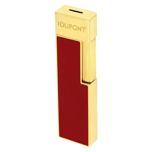S.T. Dupont Paris Twiggy Lampone Lacquer & Gold Lighter - Image 3
