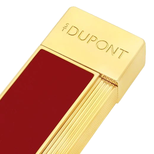 S.T. Dupont Paris Twiggy Lampone Lacquer & Gold Lighter - Image 4