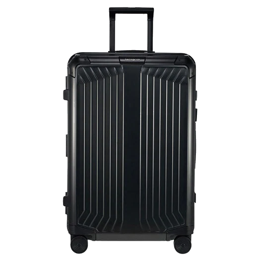 Samsonite Lite-Box Alu Black Spinner Suitcase, 69 cm