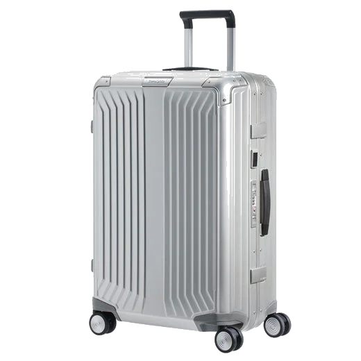 Samsonite Lite-Box Alu Silver Spinner Suitcase, 69 cm - Image 3