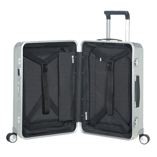 Samsonite Lite-Box Alu Spinner Silver Carry On Case, 55 cm - Image 4