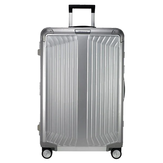 Samsonite Lite-Box Alu Spinner Suitcase, Silver 76 cm