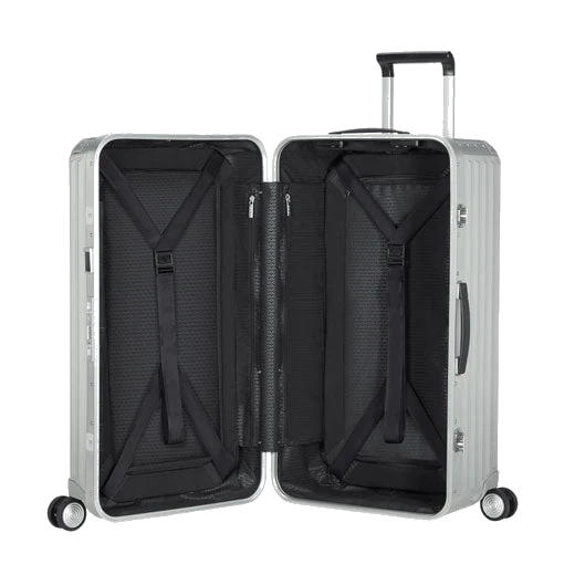 Samsonite Lite-Box Alu Spinner Trunk, Silver 80 cm - Image 3