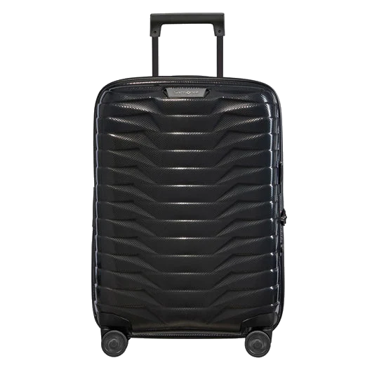Samsonite Proxis Spinner Expandable Black Carry On Case, 55 cm