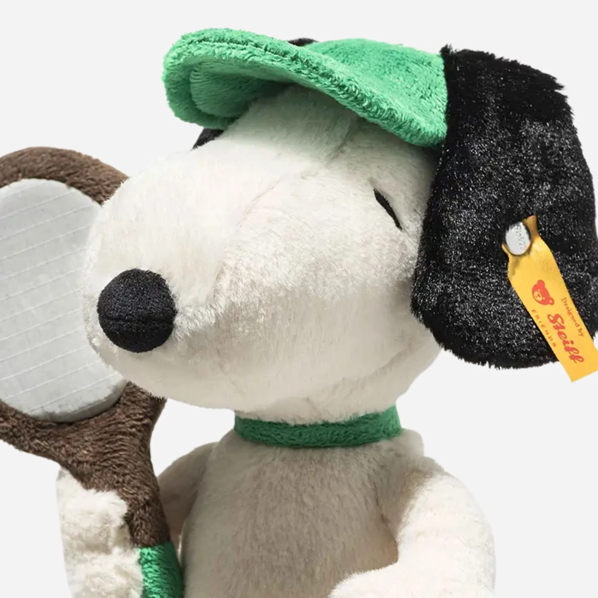 Steiff 22 cm Tennis Snoopy with Plush Tennis Racquet - Image 3