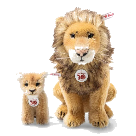Steiff Disney Lion King Mufasa and Simba, 30th Anniversary