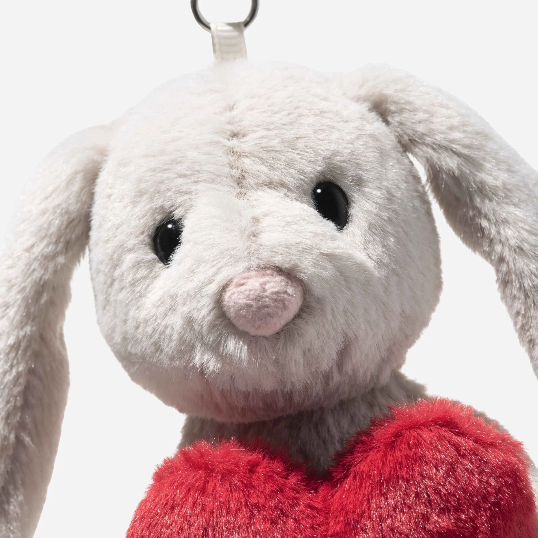 Steiff Hoppie Love Grey Rabbit Pendant 15 cm - Image 3