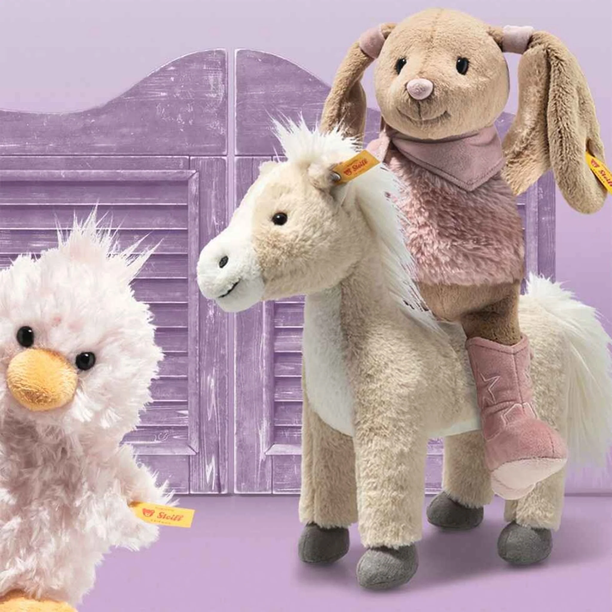 Steiff Pink Cowgirl Hoppie Rabbit 32 cm - Image 6